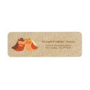 Search for owl wedding return address labels Vintage