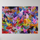 Recherche de grue posters Origami