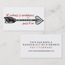 Search for random acts of kindness business cards Be kind