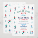 Recherche de ski neige invitations D'anniversaire de ski