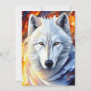 Search for white wolf cards Watercolor