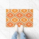 Search for mid century modern design doormats Orange