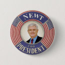 Search for gingrich 2012 buttons President