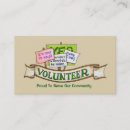 Search for volunteer business cards Community