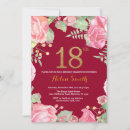 Search for elegant red and gold birthday invitations Adult birthday party