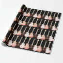 Search for guitar pattern wrapping paper Vintage