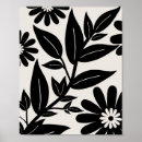 Search for black and white tropical posters Minimalist