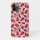 Search for red strawberry fruit iphone cases Watercolor