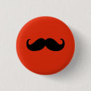 Recherche de mustache buttons Drôle