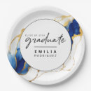 Search for blue and gold graduation plates Class of 2024