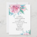 Search for pink flowers wedding invitations Boho