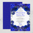 Search for royal blue silver quinceanera invitations Mis quince anos