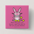 Recherche de petit lapin badges Lapin de sourire