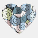 Recherche de spirale bleue autocollants Abstrait