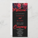 Search for black red wedding programs Gothic