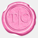 Search for bright pink monogram stickers Colourful