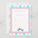 Recherche de blocks baby shower invitations Moderne