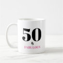 Search for simplistic mugs 50 and fabulous