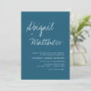 Search for dark teal wedding invitations Modern