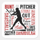 Search for baseball stickers Typography