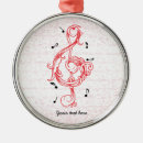 Search for treble clef ornaments Red