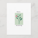 Search for flower illustration postcards Minimalist