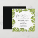 Search for tropical rehearsal dinner invitations Palm leaves