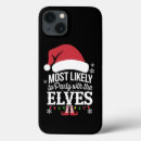 Search for elves iphone cases Xmas