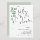 Search for eucalyptus baby shower invitations Baby in bloom