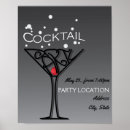 Recherche de boisson et soyez invitation posters Cocktail