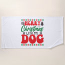 Search for merry christmas beach towels Dog