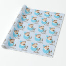 Recherche de singes mignons papier cadeau Baby boy