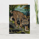 Recherche de lynx vœux cartes Faune
