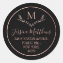 Search for wedding round return address labels Stylish
