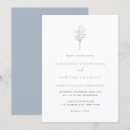 Recherche de dusty blue floral invitations Botanique