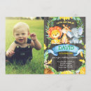 Search for wild 1 birthday invitations Safari animals