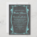 Search for flourish bridal shower invitations Chalkboard