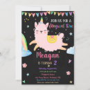 Search for llama unicorn invitations For kids