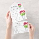 Search for red tulip invitations White