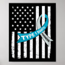 Search for diabetes ribbon posters Find a cure