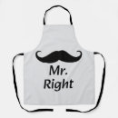 Search for mr right aprons Moustache
