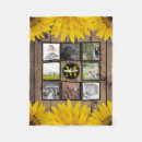 Search for sunflower photo blankets Rustic