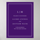 Search for purple wedding signs Elegant