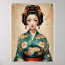 Recherche de portrait de geisha posters Oriental
