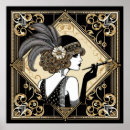 Search for 1920s art deco lady posters Elegant
