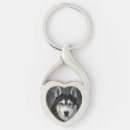 Recherche de husky porteclés Animal