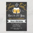 Search for beer 50th birthday invitations Party