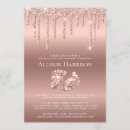 Search for rose gold baby girl shower invitations Mother to be