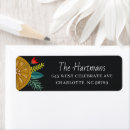 Search for tropical christmas return address labels Orange