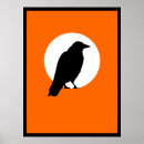 Search for black and white bird art Crow